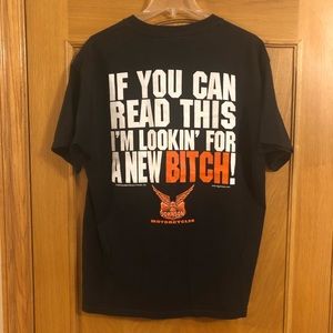 Vintage 2002 Big Johnson Motorcycle Biker Graphic T-Shirt size L